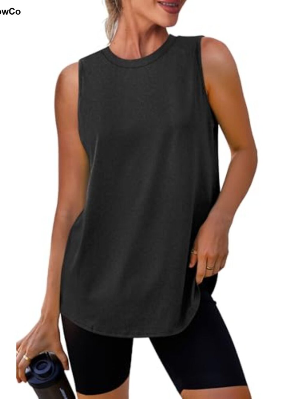 Womens Workout Tank Top Loose Fit Sleeveless Athletic Yoga Running Shirt